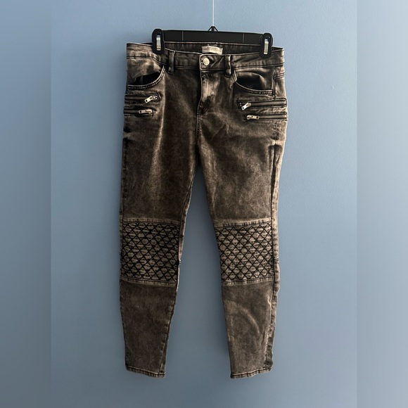 Zara - Slim Fit Skinny Mid Rise The Rider Jeans - Picture 2 of 6